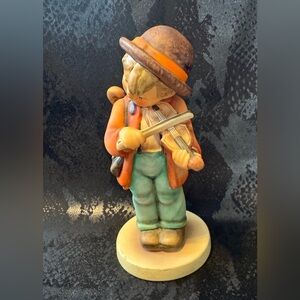 Hummel Figurine “Little Fiddler”with Orange and Brown Accents. No box